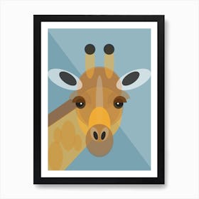 Geometric Giraffe Art Print