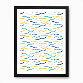 Mint Ocean Waves Art Print