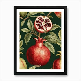 Pomegranate Vintage Botanical William Morris Style (1) Art Print