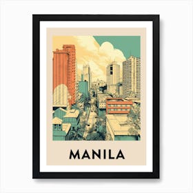 Manila 2 Vintage Travel Poster Art Print