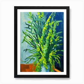 Asparagus Fern Cézanne Style Art Print