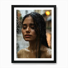 Wet Girl Art Print