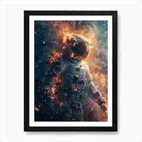 Fantasy Whimsical Astronaut 5 Art Print