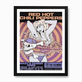 Red Hot Chili Peppers Primus 1989 Art Print