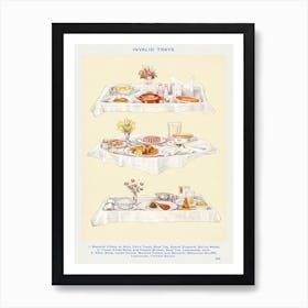 Invalid Trays Steamed Fillets Of Sole Art Print