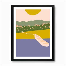 Boat In The Water Art Print