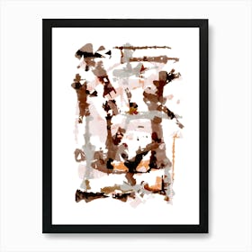 Abstract Retro Game Art Print