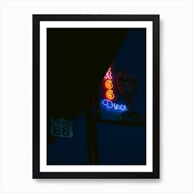 Diner at Route 66 | Neon | Kingman | USA Art Print