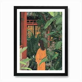 In The Garden Ninna Ji Temple Japan 2 Art Print