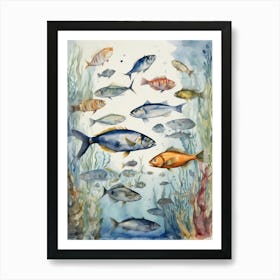 Fishes In The Sea Art Print