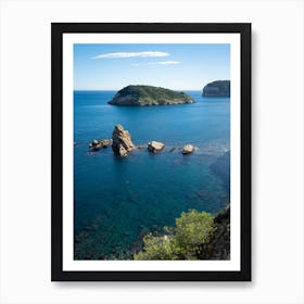 View at Cap Prim, dreamlike bay on the Costa Blanca in Spain Art Print