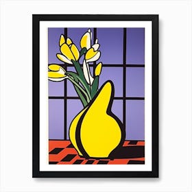 Crocus Flower Still Life  1 Pop Art Style Art Print