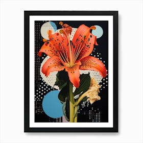 Surreal Florals Amaryllis 1 Flower Painting Art Print