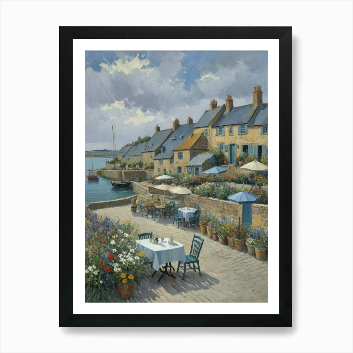 Fotografía de viaje de St Ives: póster de arte de pared enmarcado meditador lienzo impresión imagen - Imagen 2 de 4