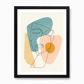 Abstract Faces 10 Art Print