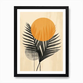 Abstract Palm Leaf Canvas Print Art Print