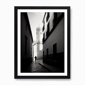Valladolid, Spain, Black And White Analogue Photography 3 Art Print
