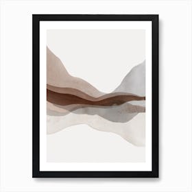 Abstract Mountain Art 1 Art Print