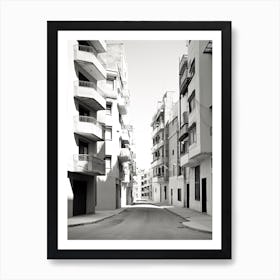 Cartagena, Spain, Black And White Photography 2 Art Print