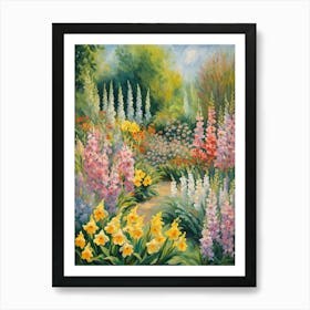 Secret Garden Of Flowers Art Print