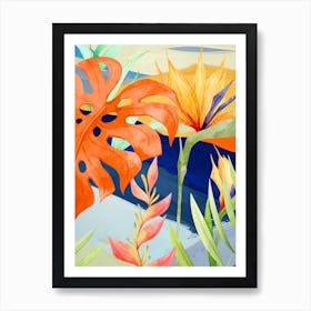 Abstract Art Tropical Garden 19 Art Print