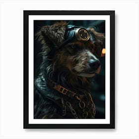 Steampunk Dog 1 Art Print