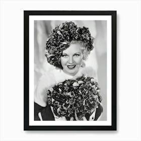 Ginger Rogers Decorated In Buddy Poppies Art Print