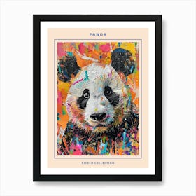 Kitsch Panda Collage 2 Poster Art Print