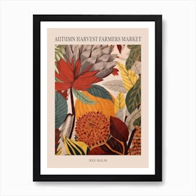 Fall Botanicals Bee Balm 2 Poster Art Print
