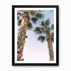 Pastel Palm Trees Art Print