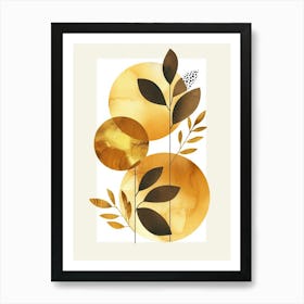 Golden Leaves 61 Art Print