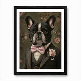 French Bulldog Dapper Gentleman Art Print