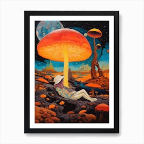 Mushroom Collage 1 Art Print