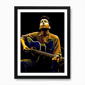 Bob Dylan American Musician Legend In Pop Art Art Print