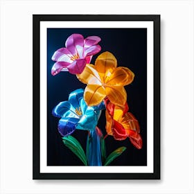 Bright Inflatable Flowers Everlasting Flower 1 Art Print