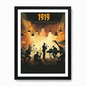 Aihrgdesign A Retro Poster Of A Lively 1919 Jazz Club Featuri F794803e 6814 4cb9 A4fe 8dc2af6178c1 0 Poster