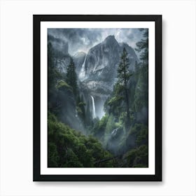 Waterfall Forest (32) Art Print