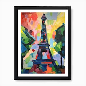 Eiffel Tower Paris Matisse Style  Art Print
