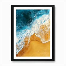 Sand And Waves 6 Art Print