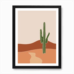 The Only Cactus Art Print