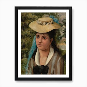 Lise In A Straw Hat, Pierre Auguste Renoir Art Print