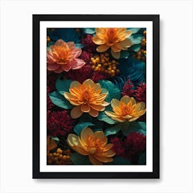 Flowers In The Garden Art Print