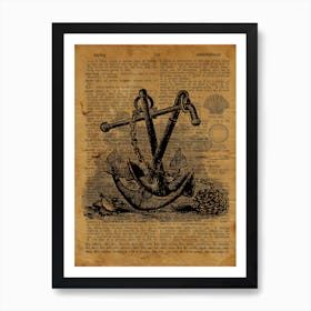 Twin Anchors Art Print