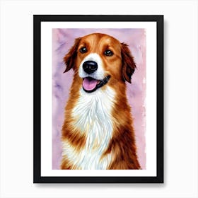 Nova Scotia Duck Tolling Retriever 3 Watercolour Dog Art Print