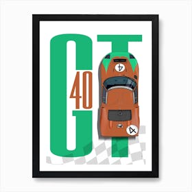 GT40 No 4 Art Print