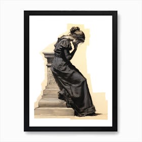 Victorian Woman Study Art Print