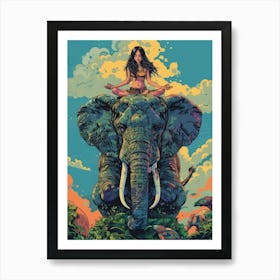 Yogi Elephant Art Print
