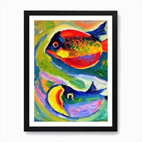Flounder Matisse Inspired Art Print
