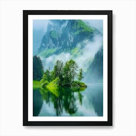 Lake In The Mountains Art Print