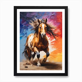 Horse Running 4 Art Print